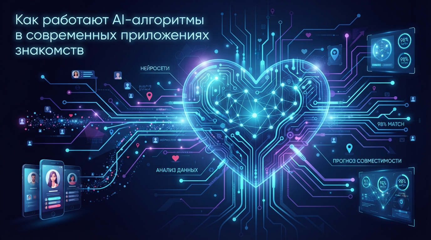 Как работают AI-алгоритмы в современных приложениях знакомств