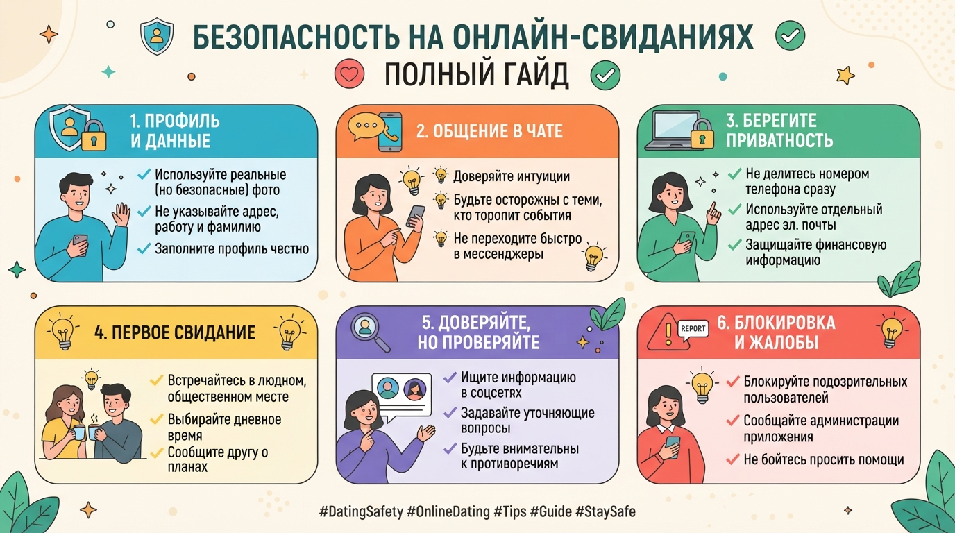 Безопасность на онлайн-свиданиях: полный гайд