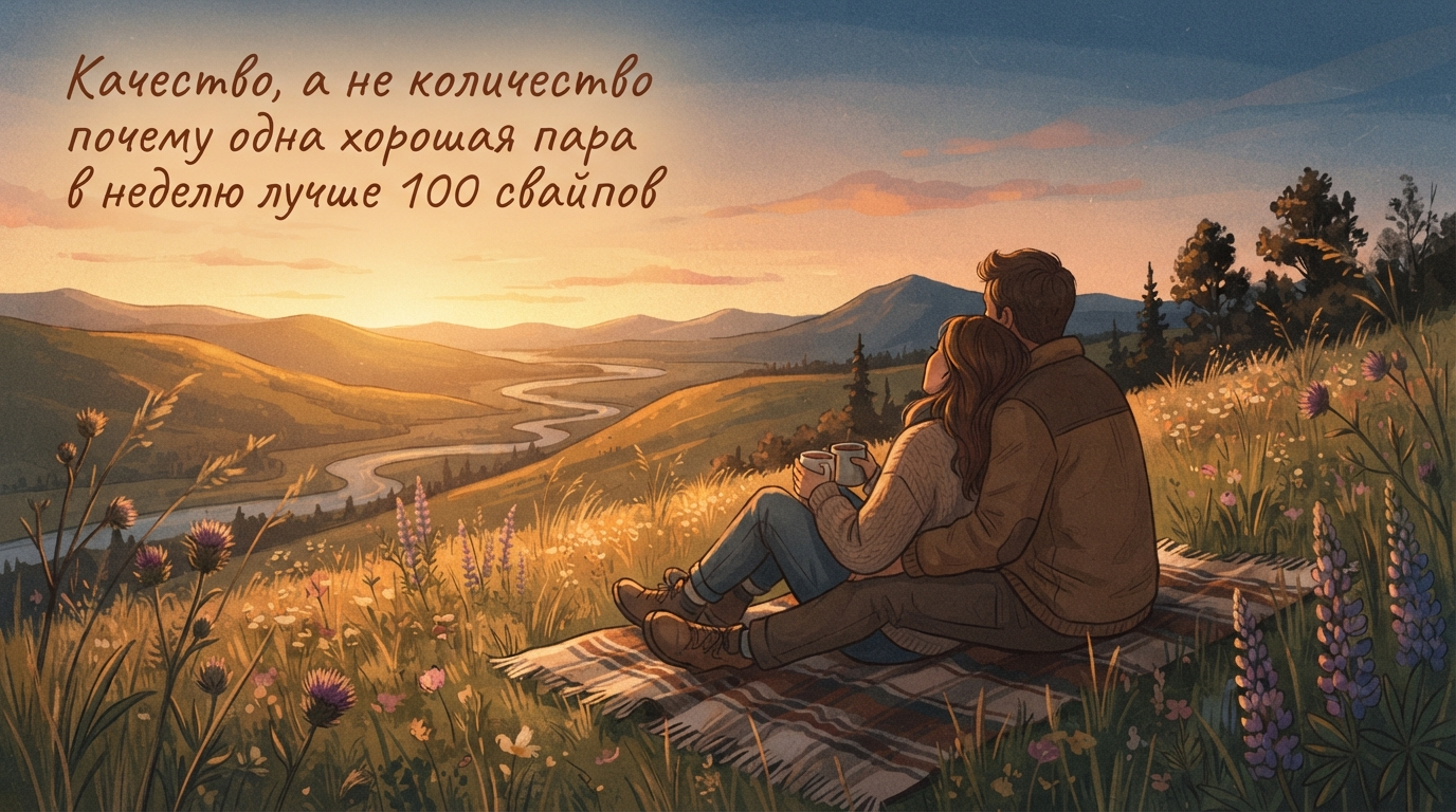 Качество, а не количество: почему одна хорошая пара в неделю лучше 100 свайпов