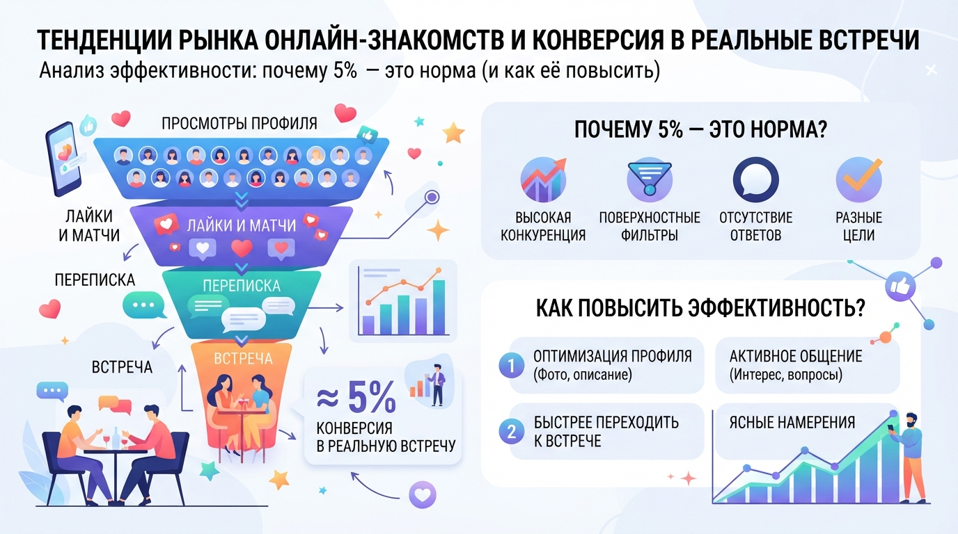 Конверсия в реальную встречу: почему 5% — это норма (и как её повысить)