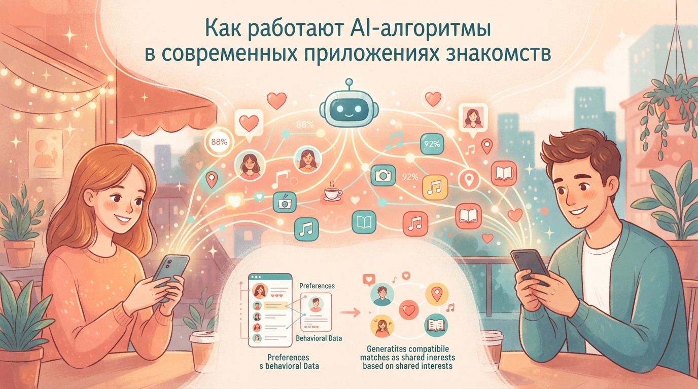 Как работают AI-алгоритмы в современных приложениях знакомств
