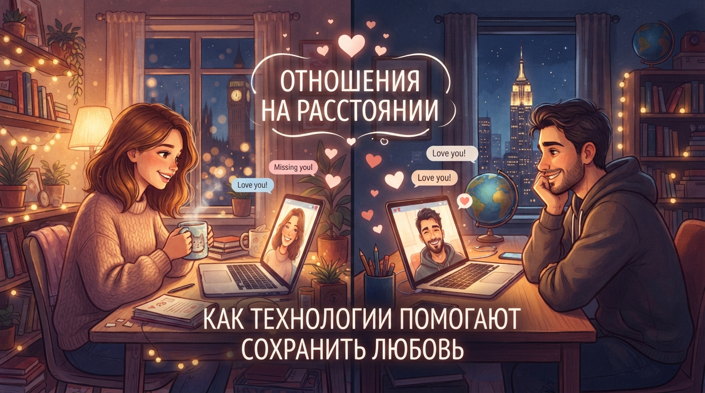Отношения на расстоянии: как технологии помогают сохранить любовь