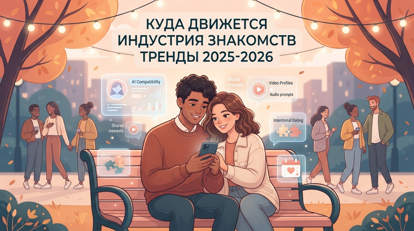 Куда движется индустрия знакомств: тренды 2025-2026
