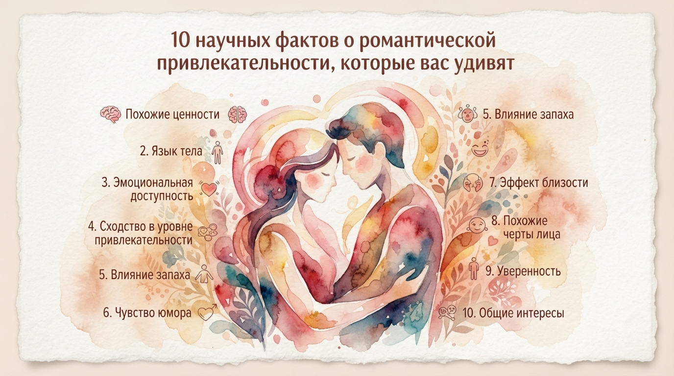 10 научных фактов о романтической привлекательности, которые вас удивят